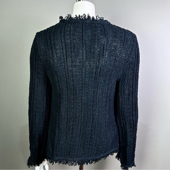 J Crew cardigan sweater small brass buttons capsule old money coastal grandma - Picture 7 of 11